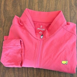 Masters Coral Pink Quarter-Zip Pullover